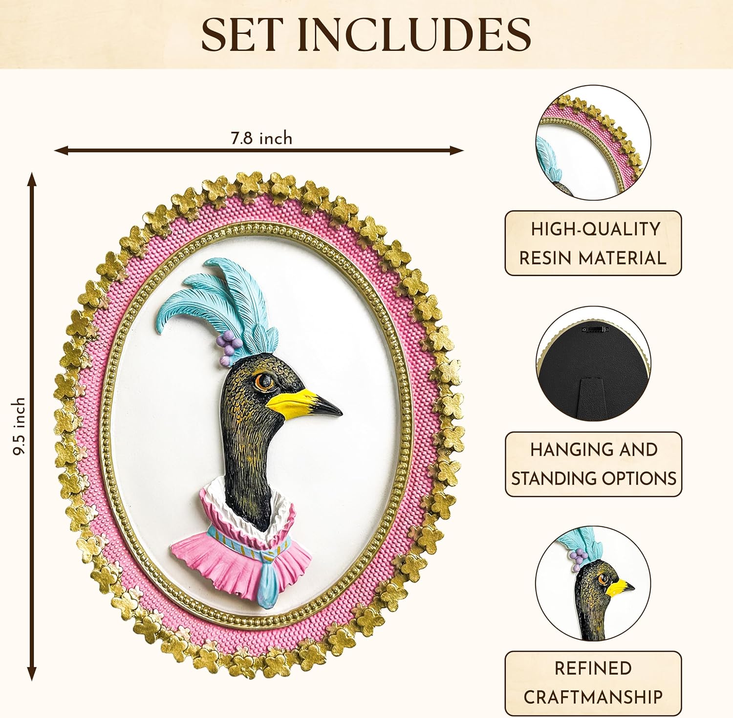 Vintage Goose Wall Art for Home