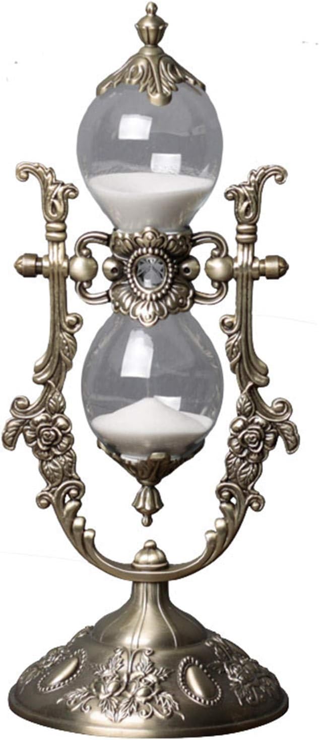 15-Minute Golden Embossed Hourglass Timer