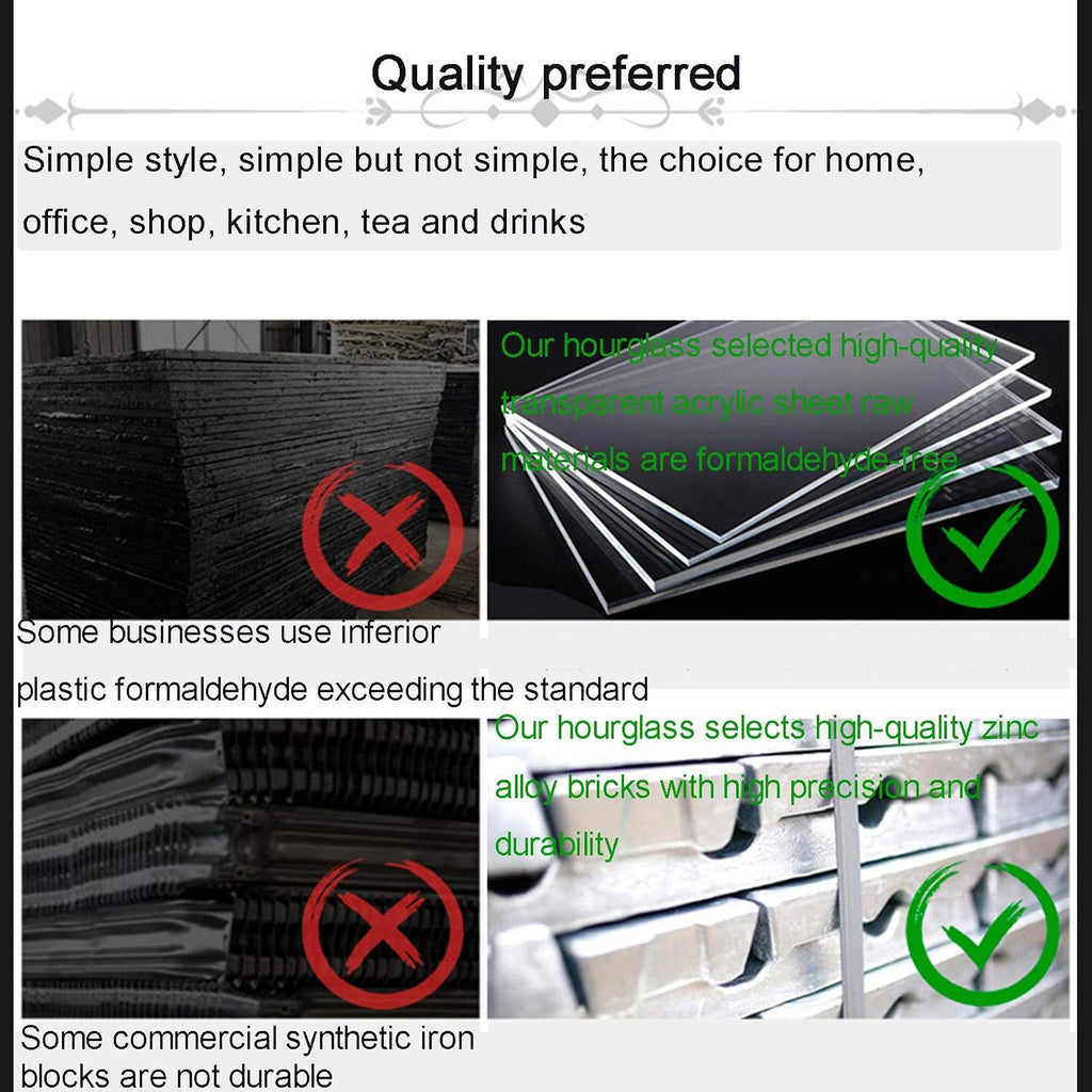 15-Minute Golden Embossed Hourglass Timer