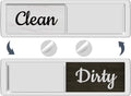 Dishwasher Magnet Clean Dirty Sign