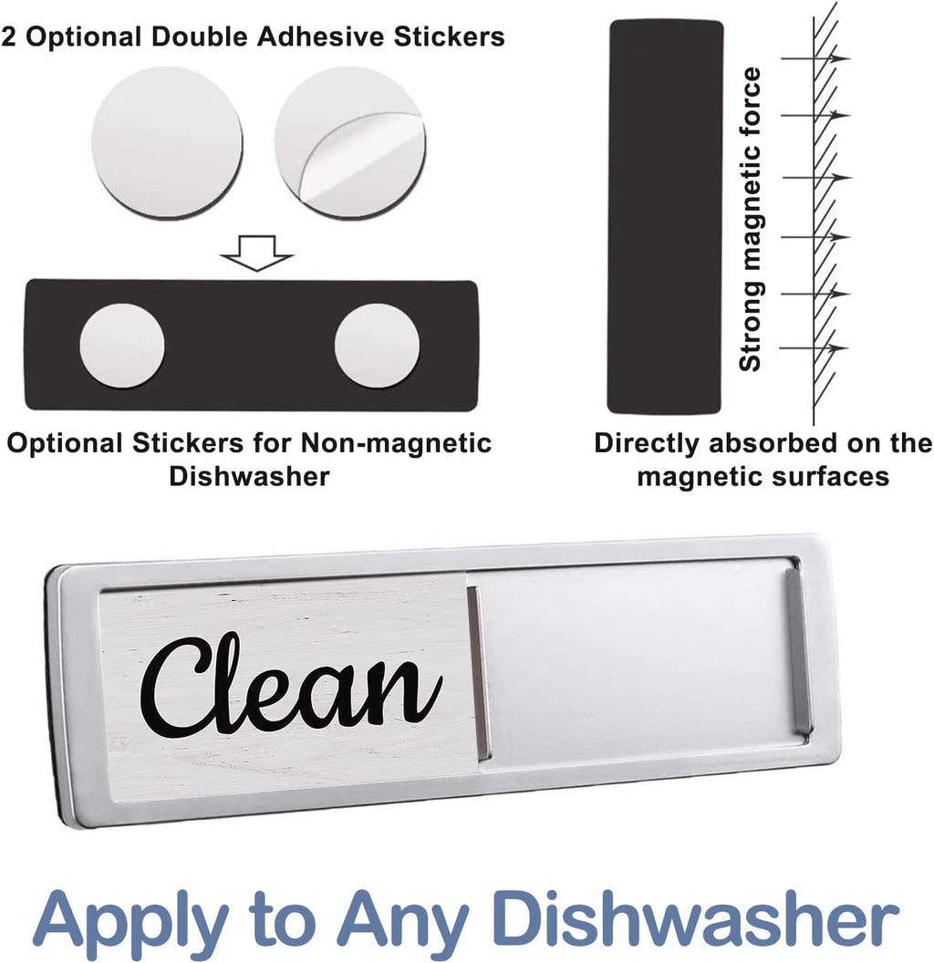Dishwasher Magnet Clean Dirty Sign