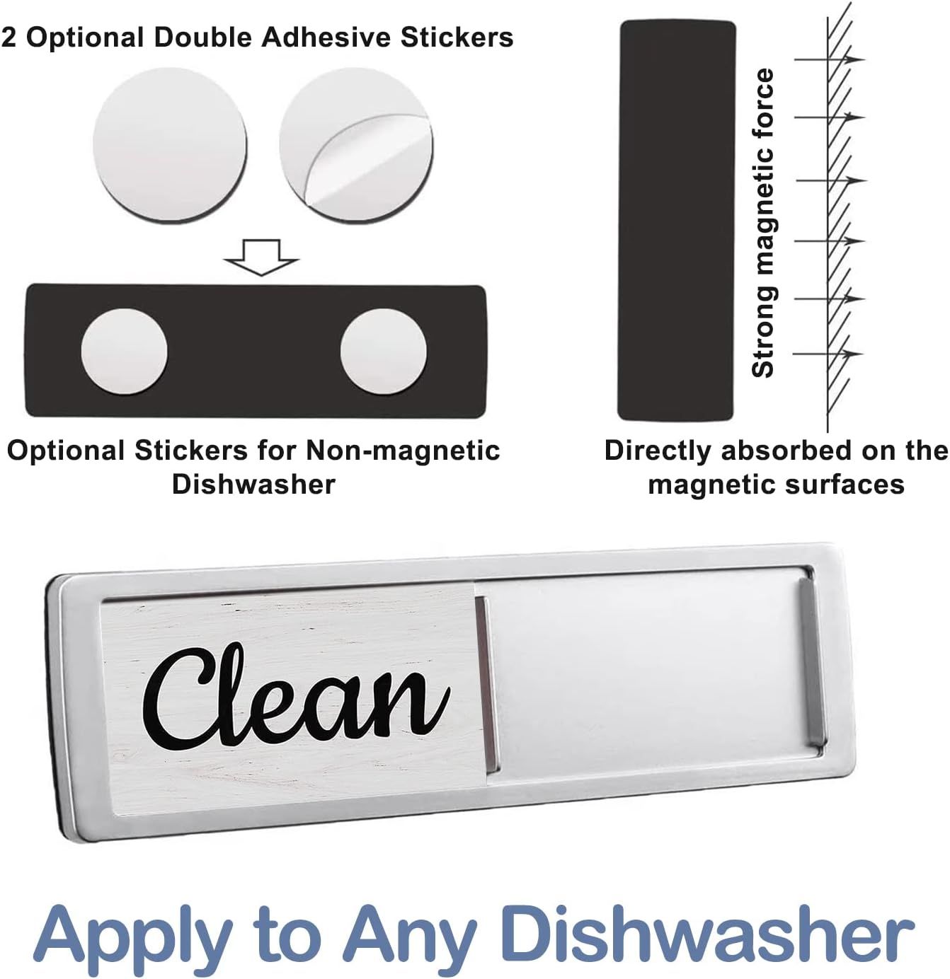 Dishwasher Magnet Clean Dirty Sign