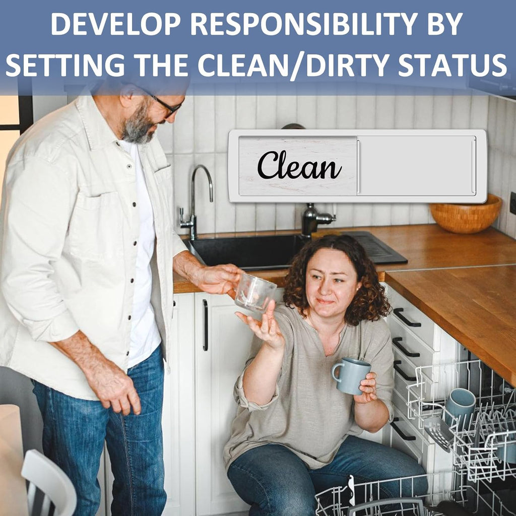 Dishwasher Magnet Clean Dirty Sign